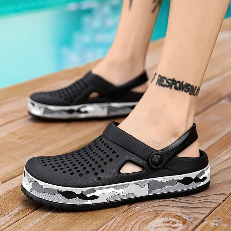 New Men Sandals Casual Shoes EVA Lightweight Slippers Unisex Colorful Shoes for Summer Beach Hot Sale Brand Clogs Zapatos Hombre