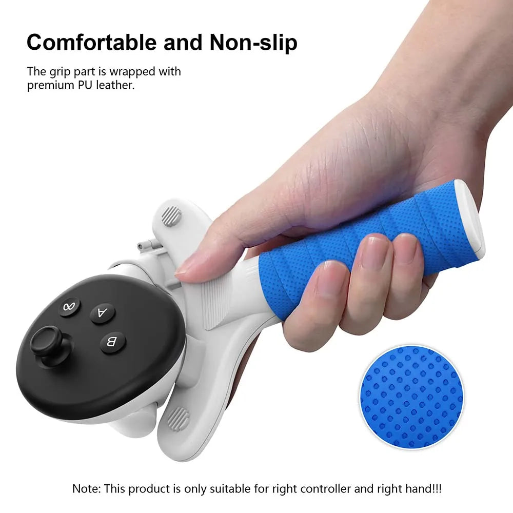 AMVR Table Tennis Adaptor for Quest 3 Controller Handle Grip VR Gaming Accessories