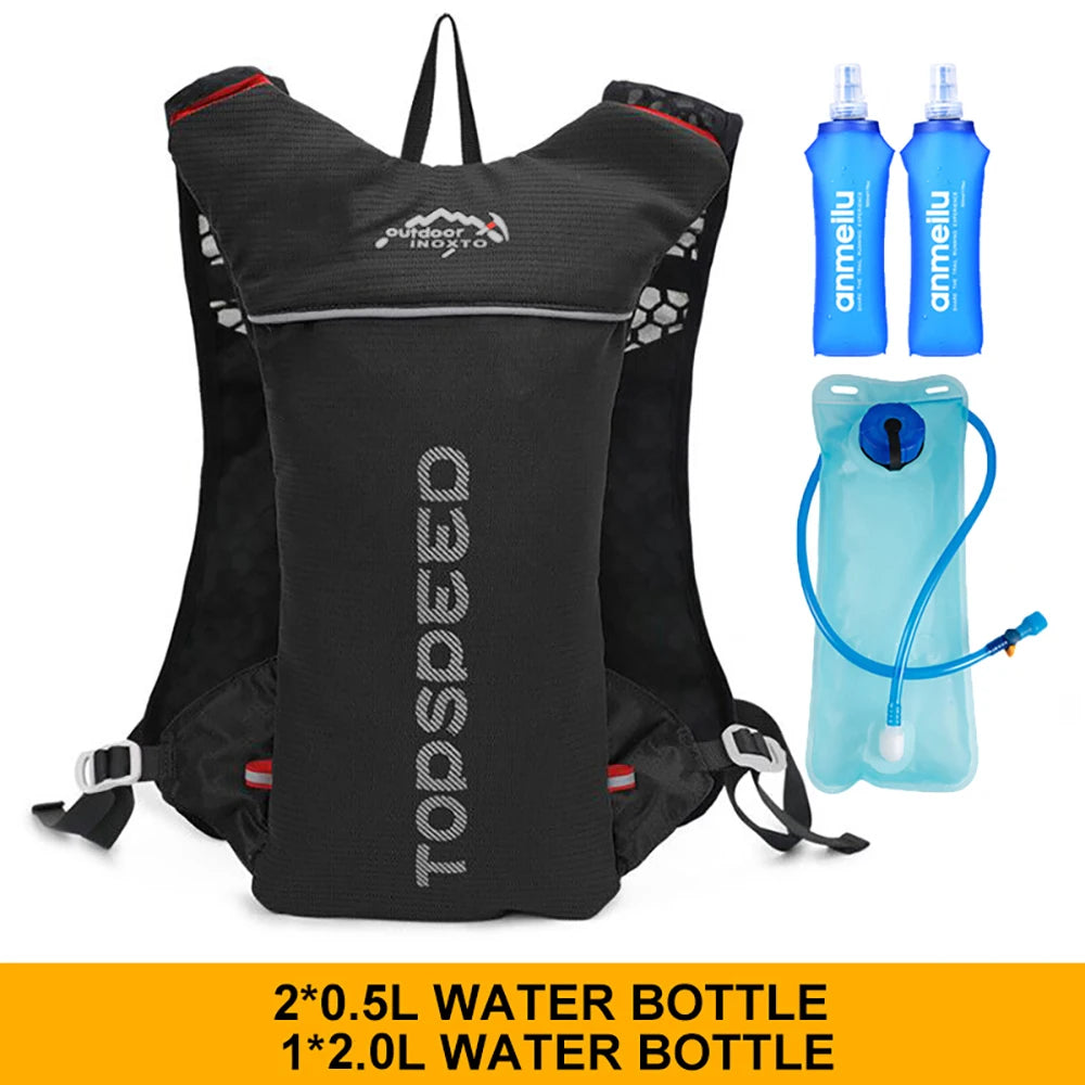 Outdoor Trail Running 5L Ultralight Backpack Hydration Jogging Vest Men Breathable Marathon Bicycle Bag Fitness Running Bag